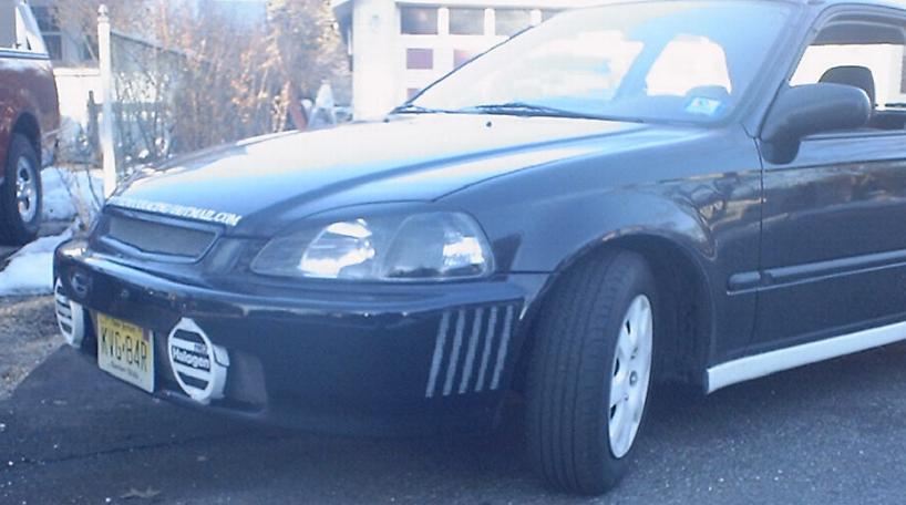 Custom fog lights and headlight eyebrows